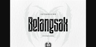 Belangsak Font Poster 1