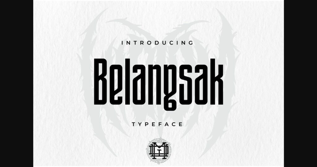 Belangsak Font Poster 3