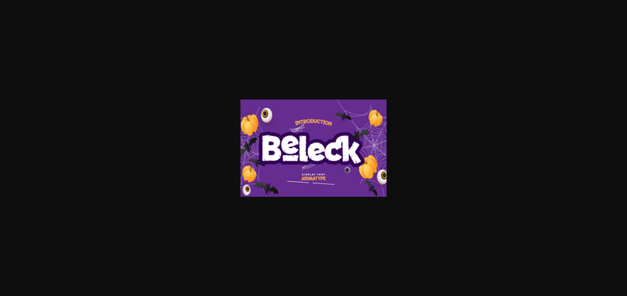 Beleck Font Poster 3