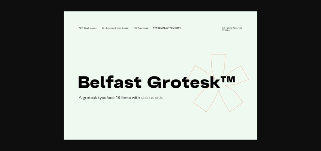 Belfast Grotesk Font Poster 3