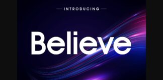 Believe Font Poster 1