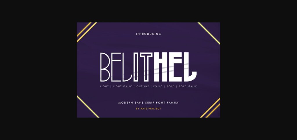 Belithel Font Poster 3