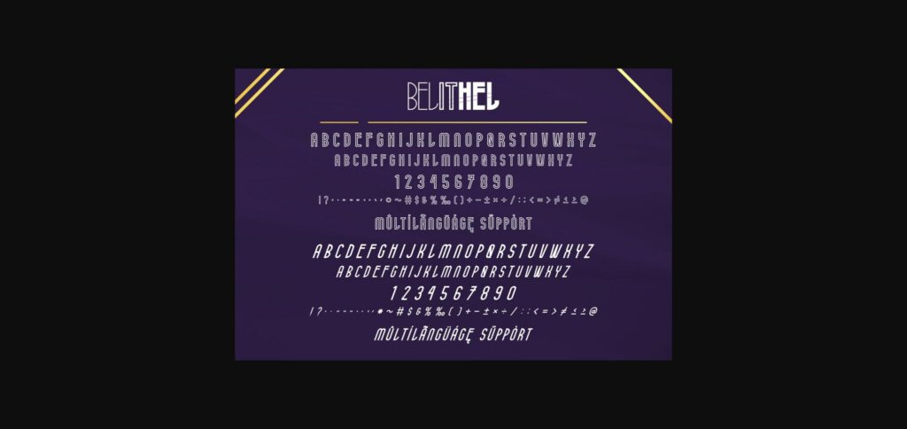 Belithel Font Poster 8