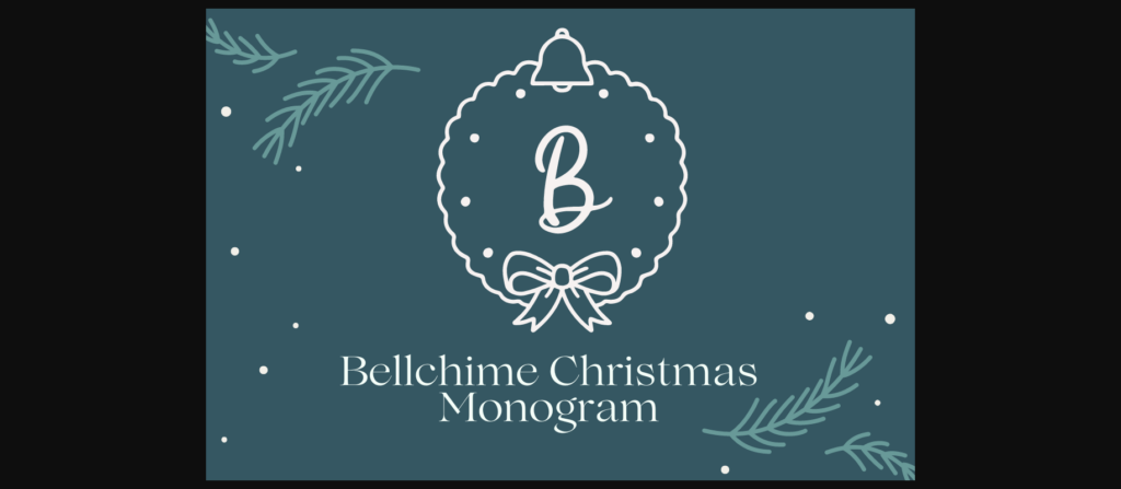 Bellchime Christmas Monogram Font Poster 1