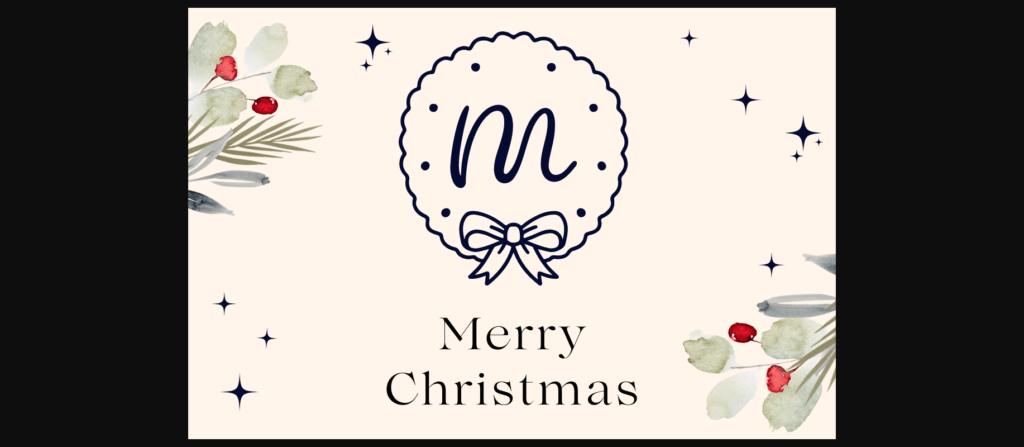 Bellchime Christmas Monogram Font Poster 4