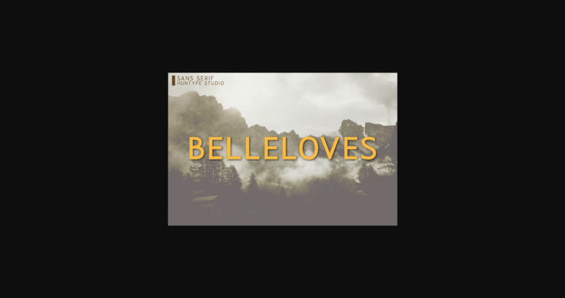 Belleloves Font Poster 3