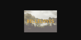 Belleloves Font Poster 1