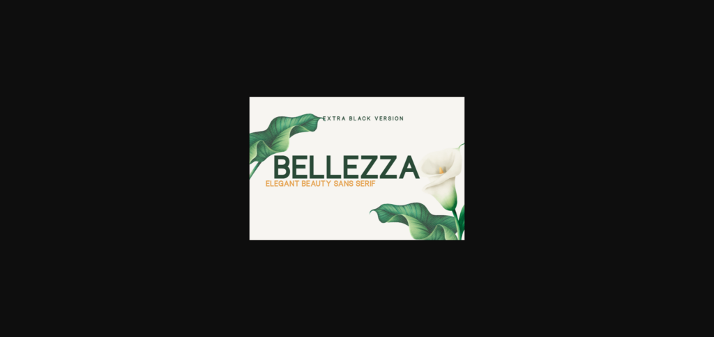 Bellezza Extra Black Font Poster 3