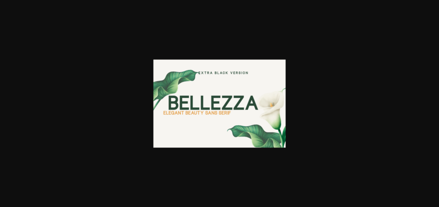 Bellezza Extra Black Font Poster 1