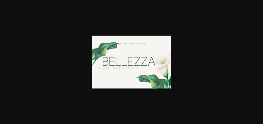 Bellezza Extra Light Font Poster 3