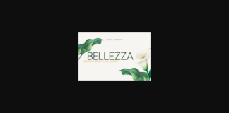 Bellezza Light Font Poster 1