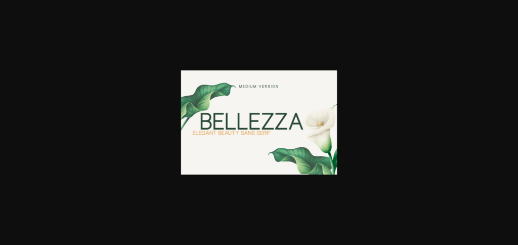 Bellezza Medium Font Poster 3