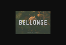 Bellonge Font Poster 1