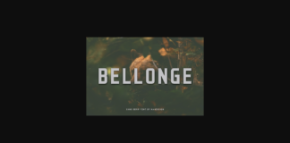 Bellonge Font Poster 1