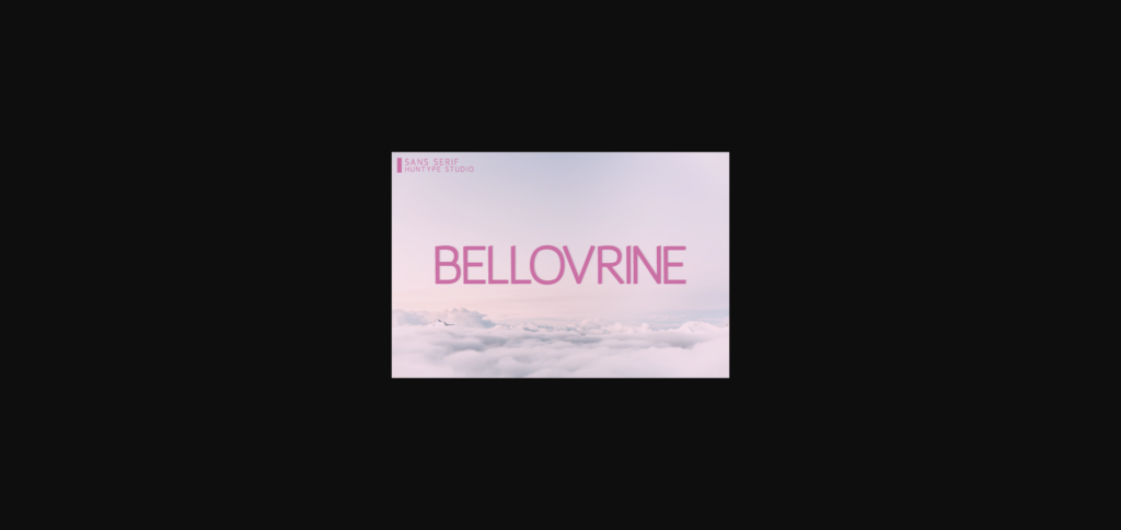 Bellovrine Font Poster 3