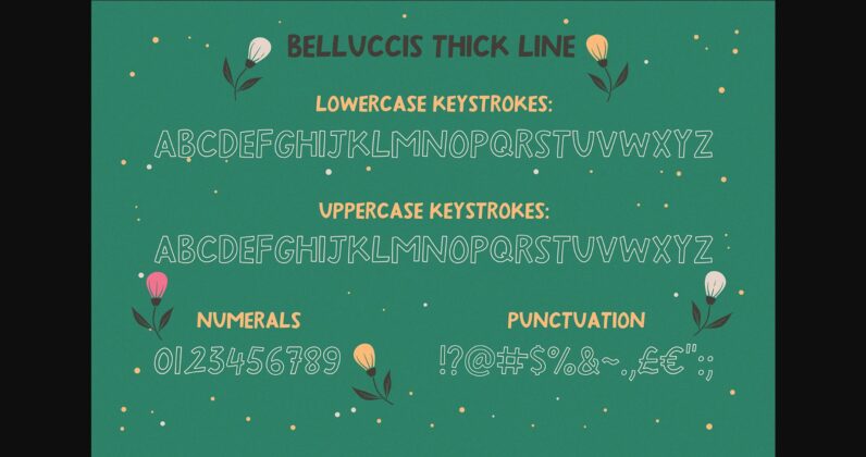 Belluccis Font Poster 7