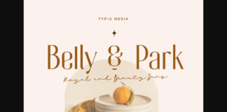 Belly and Park Font Poster 1