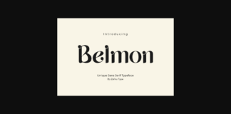 Belmon Font Poster 1