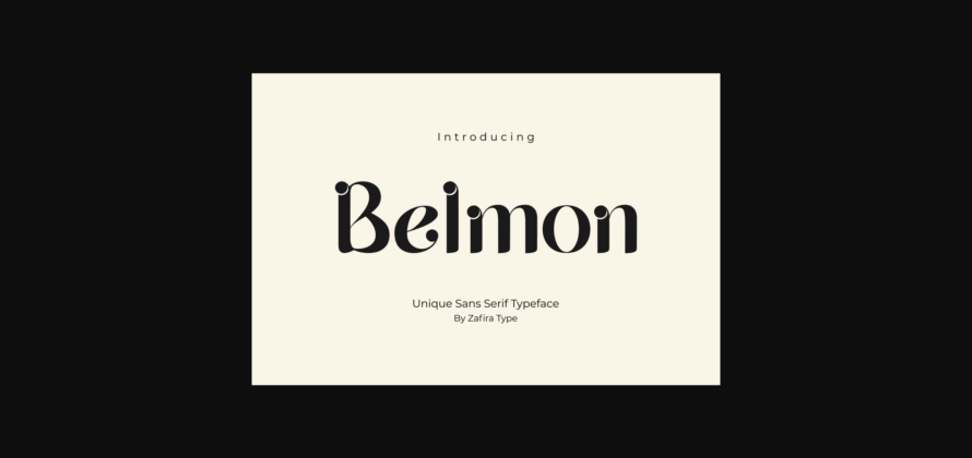 Belmon Font Poster 1