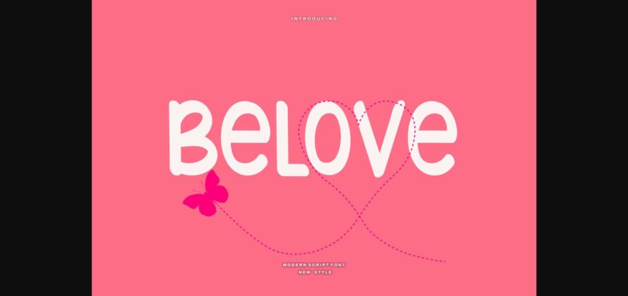 Belove Font Poster 3