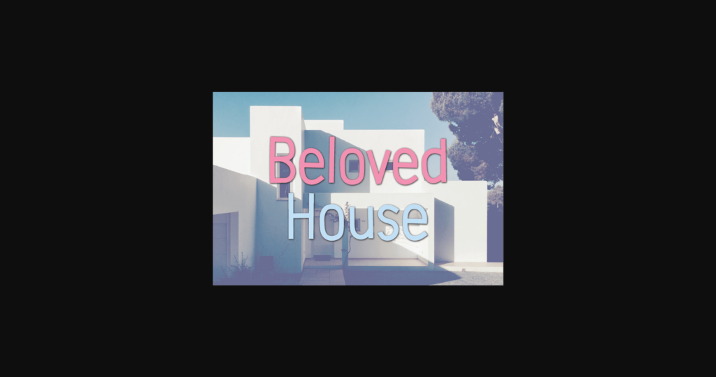 Beloved House Font Poster 3