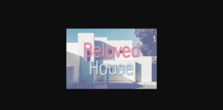 Beloved House Font Poster 1