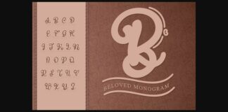 Beloved Monogram Font Poster 1