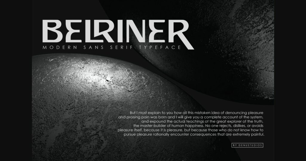 Belriner Font Poster 4