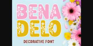 Bena Delo Font Poster 1