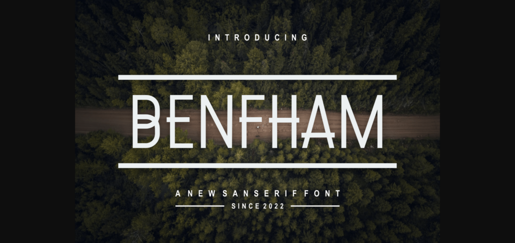 Benfham Font Poster 1