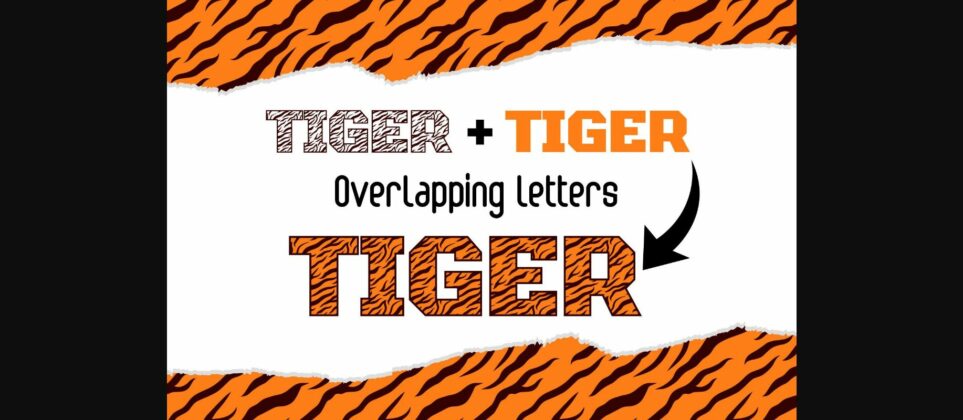 Bengal Tiger Font Poster 4