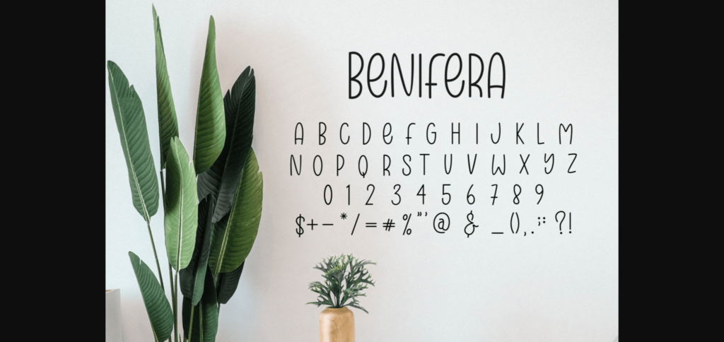 Benifera Font Poster 7