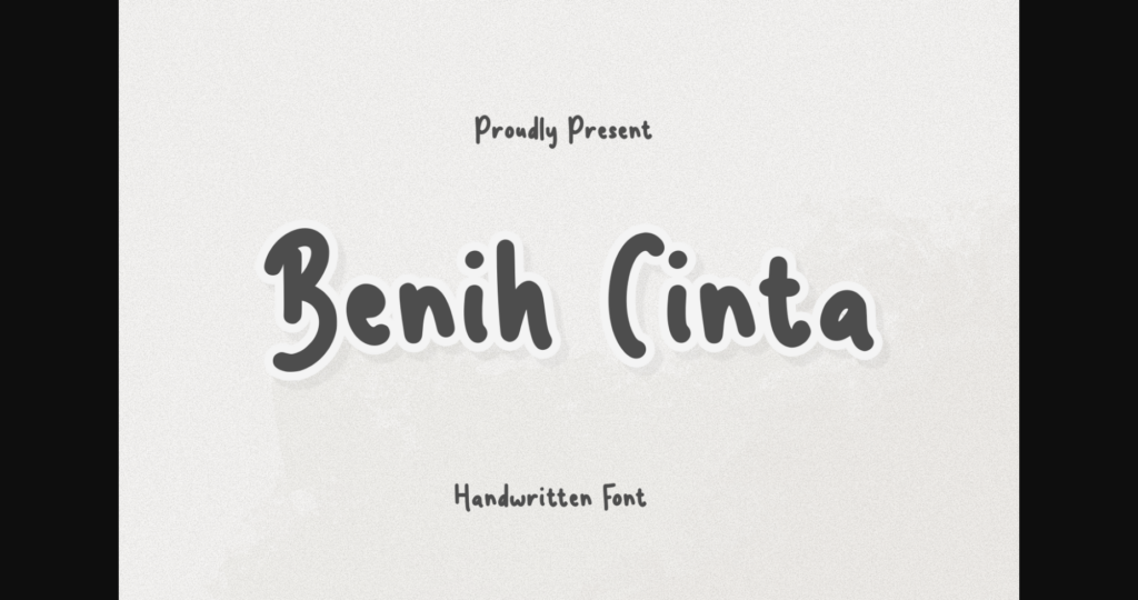 Benih Cinta Font Poster 3