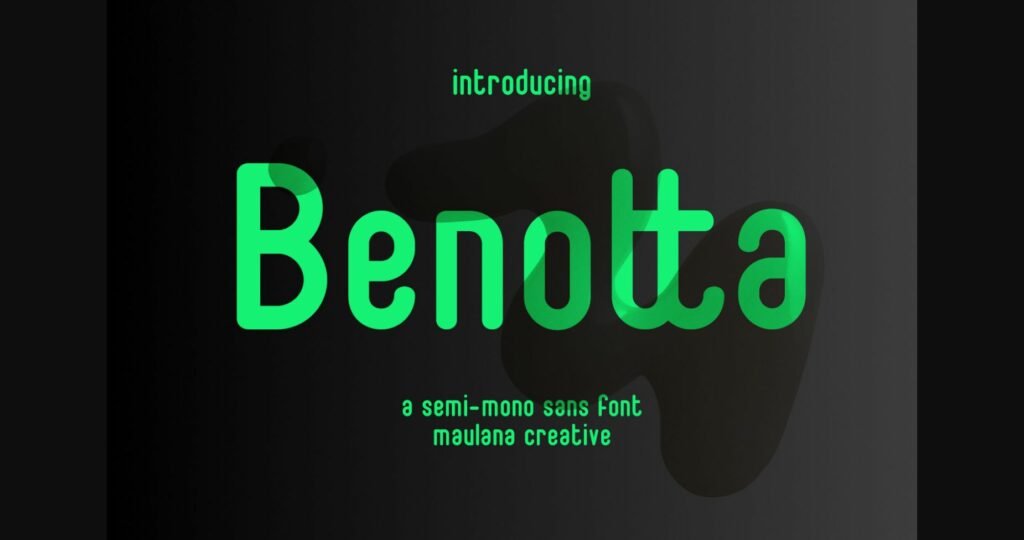 Benotta Font Poster 3