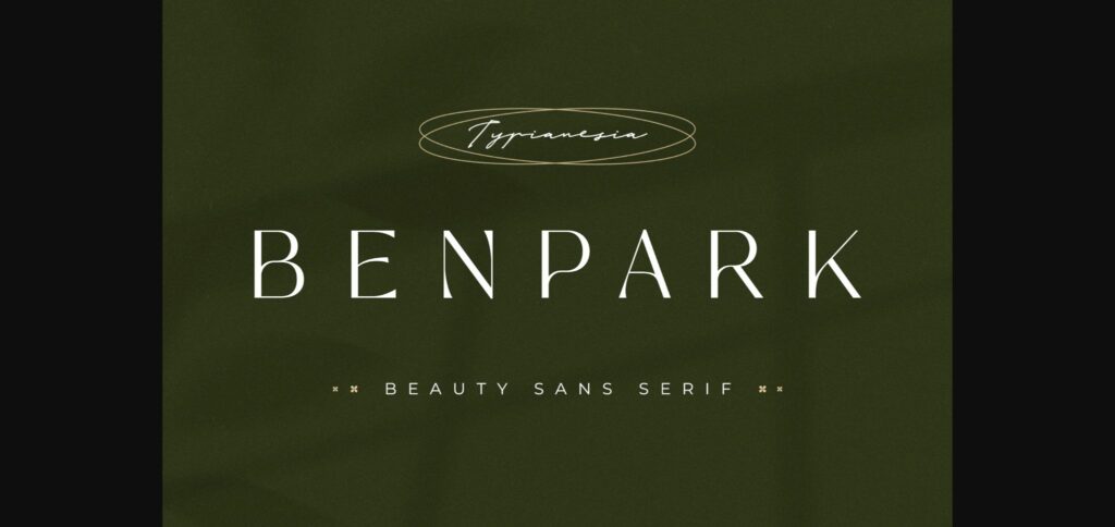 Benpark Font Poster 3