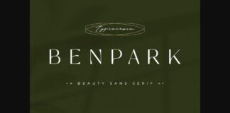 Benpark Font Poster 1