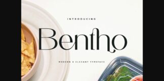 Bentho Font Poster 1