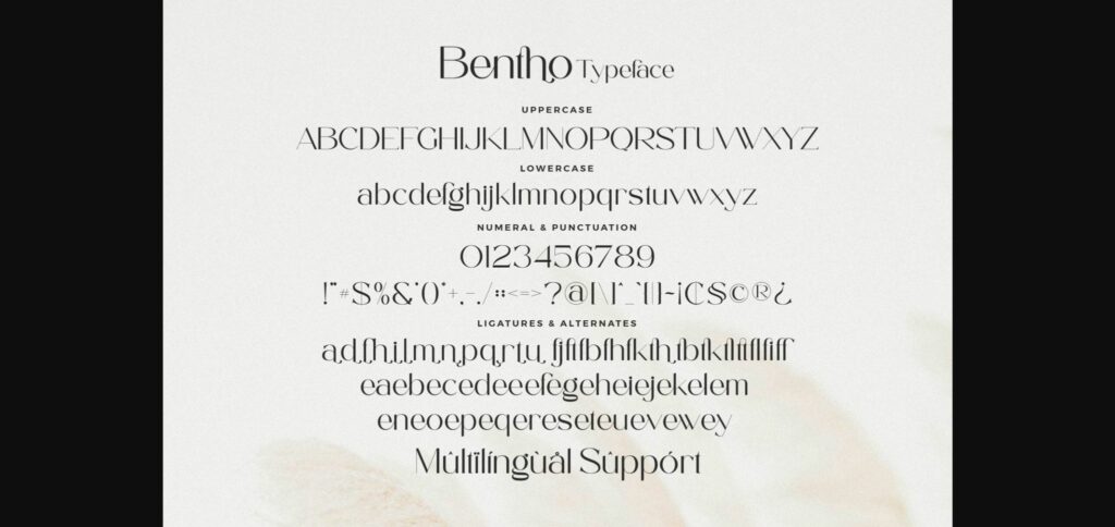 Bentho Font Poster 8