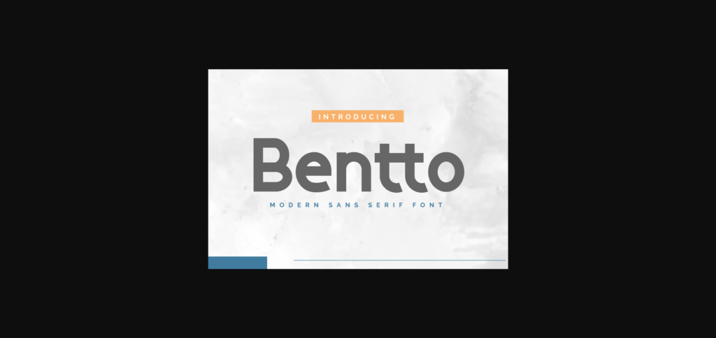 Bentto Font Poster 3