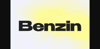 Benzin Font Poster 1