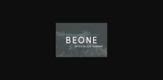 Beone Extra Black Font Poster 1