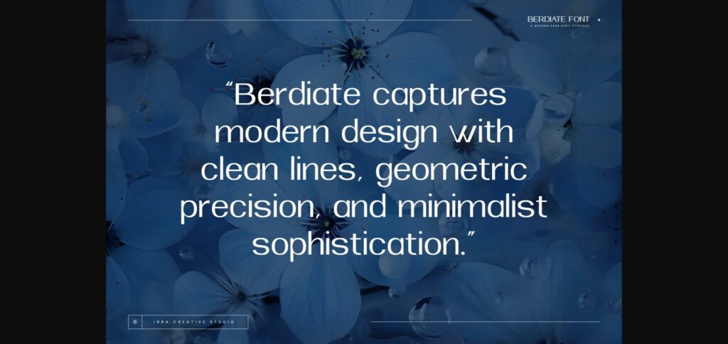 Berdiate Font Poster 4