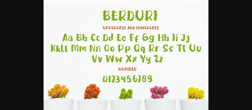 Berduri Font Poster 7