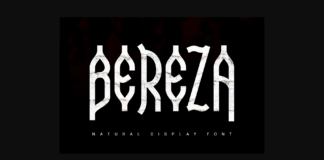 Bereza Font Poster 1