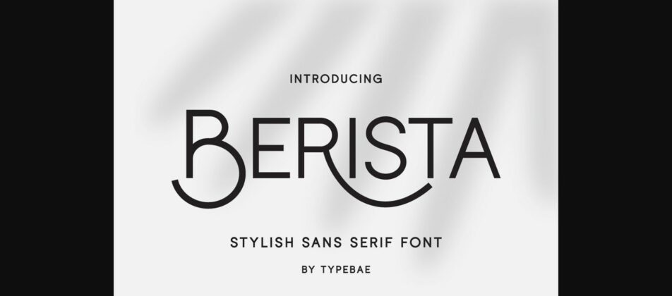 Berista Font Poster 3