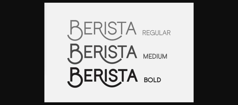 Berista Font Poster 4