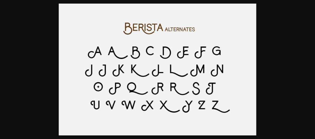 Berista Font Poster 9