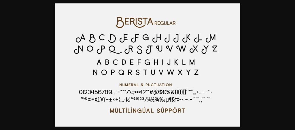 Berista Font Poster 10