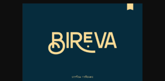 Beriva Font Poster 1