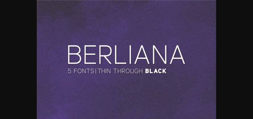 Berliana Family Font Poster 3